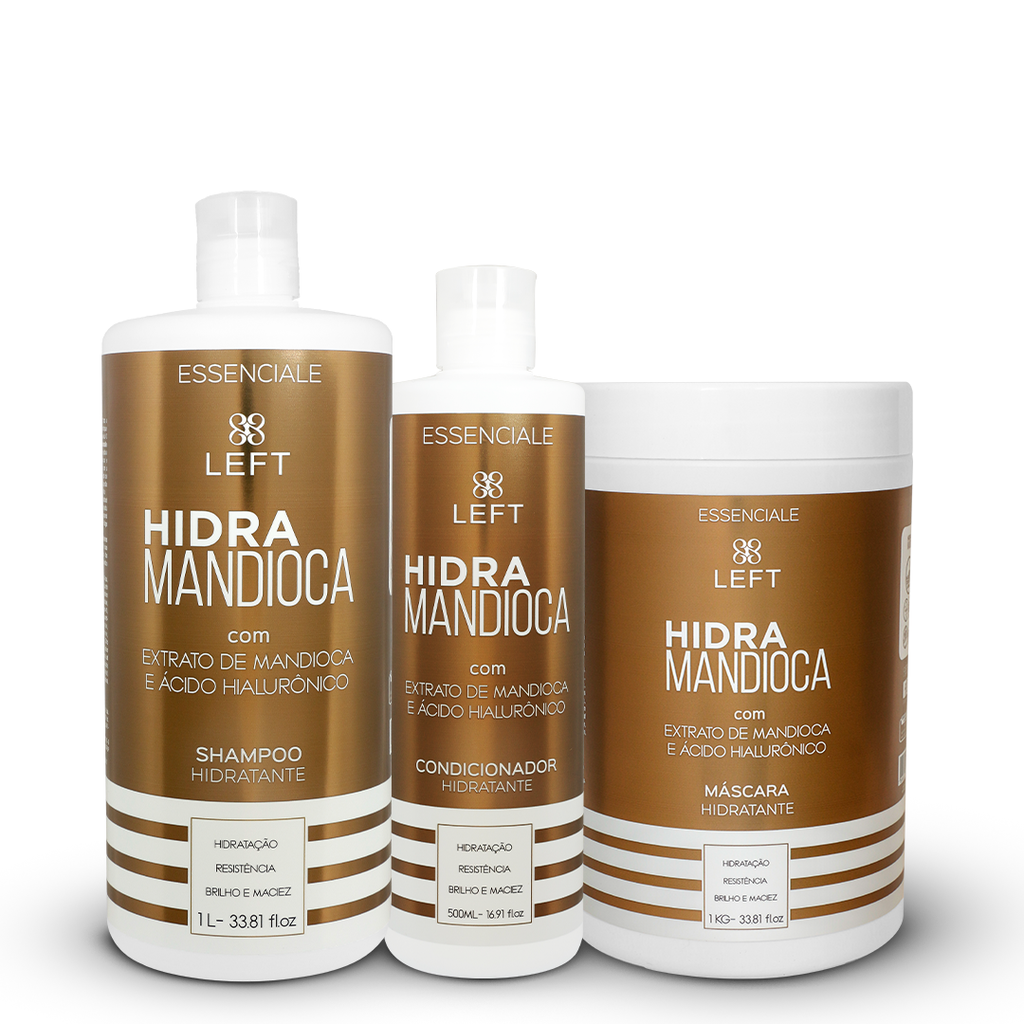 Kit de Tratamento Hidra Mandioca Essenciale (3 itens)