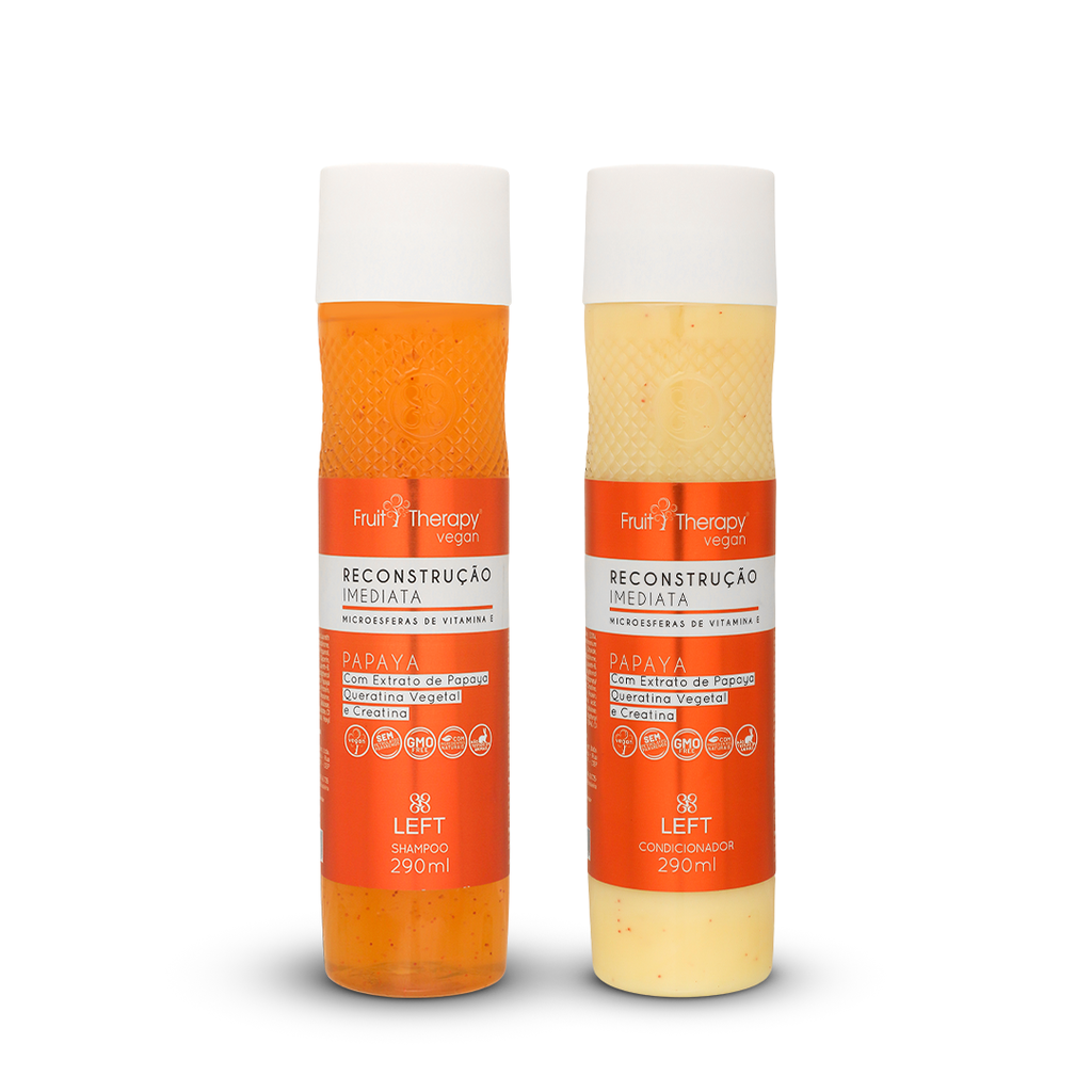 Shampoo + Condicionador Papaya, Creatina E Queratina 2X275Ml