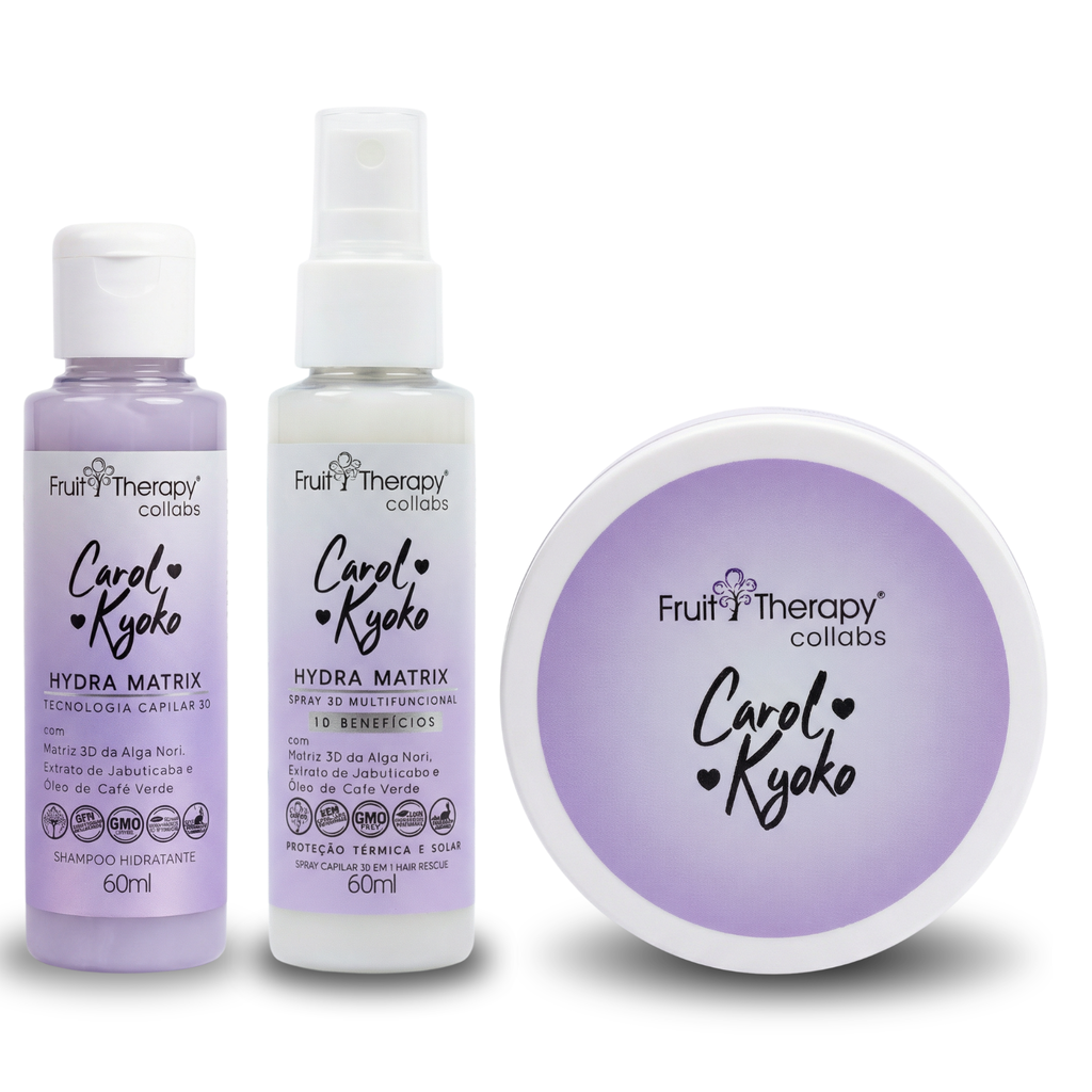 Kit Mini Hydra Matrix Carol Kyoko - kit mini c/ 3 produtos