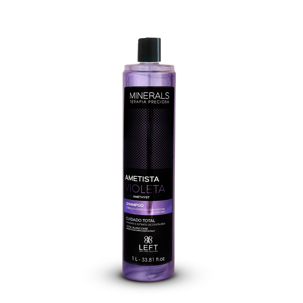 Kit Shampoo + Condicionador Minerals Ametista Violeta 2x1L Cabelos Loiros ou com Mechas