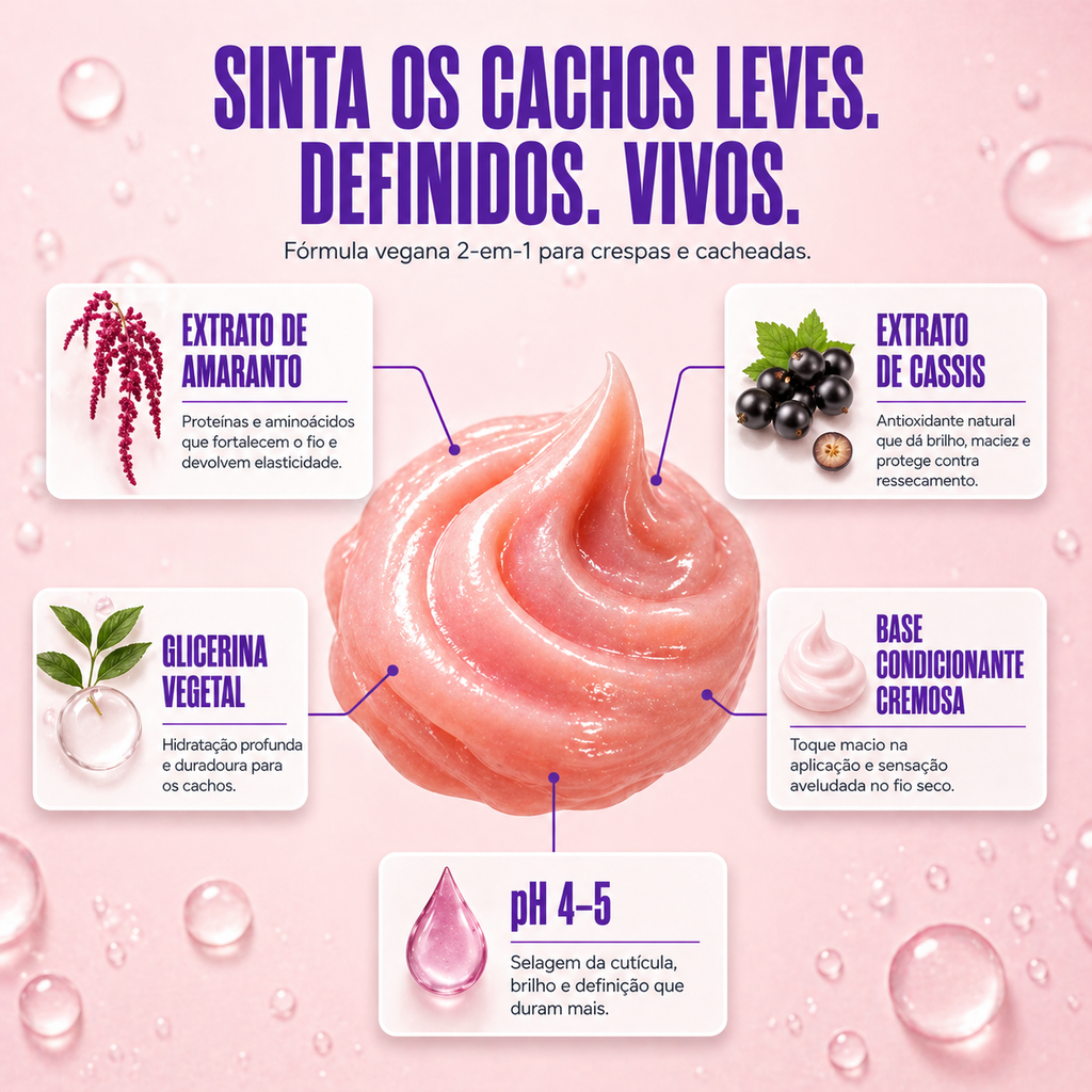 Curly Mix Gelatina + Creme de Pentear 500g - Curly Love