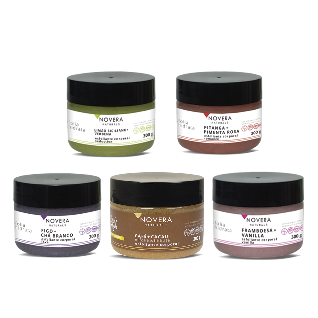 Kit Esfoliante Corporal Novera Naturals (5 itens X 300g)