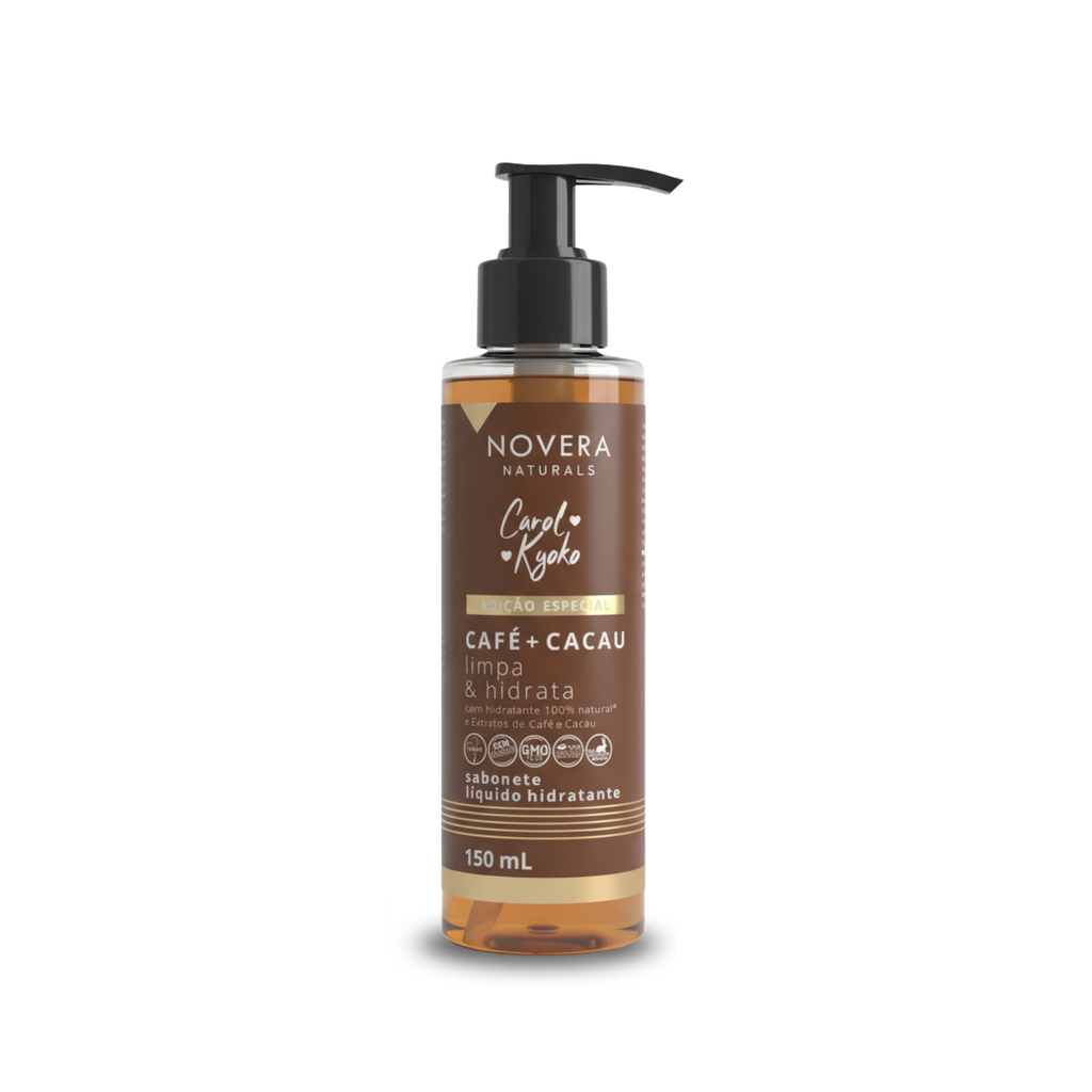 Sabonete Líquido hidratante Café + Cacau Carol Kyoko 150 ml