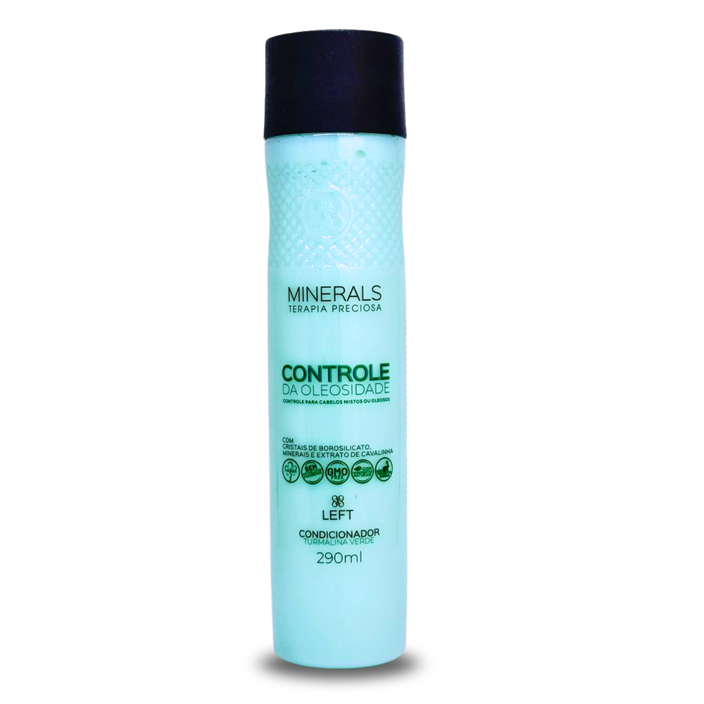 Kit Minerals Turmalina Verde Controle da Oleosidade c/4 Produtos + Brinde