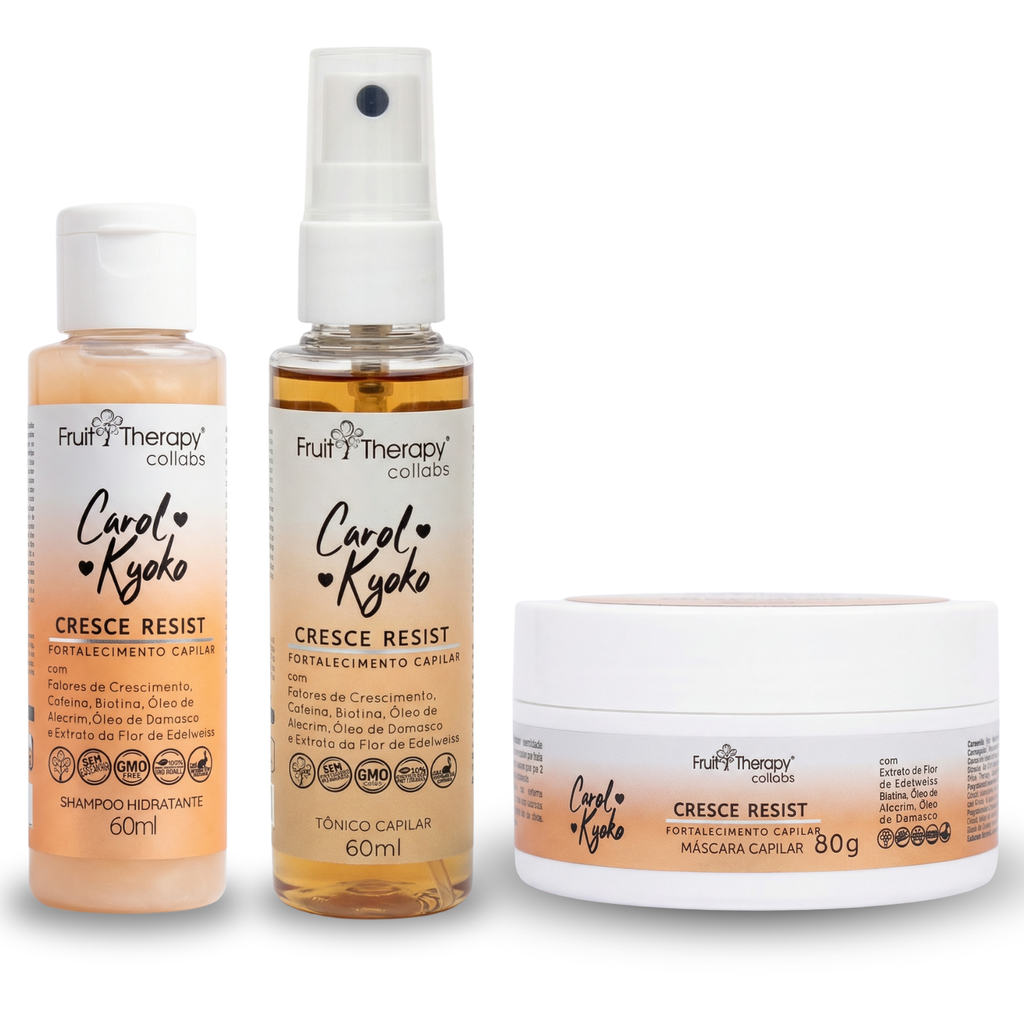 Kit Mini Carol Kyoko Cresce Resist (kit mini c/ 3 Produtos)