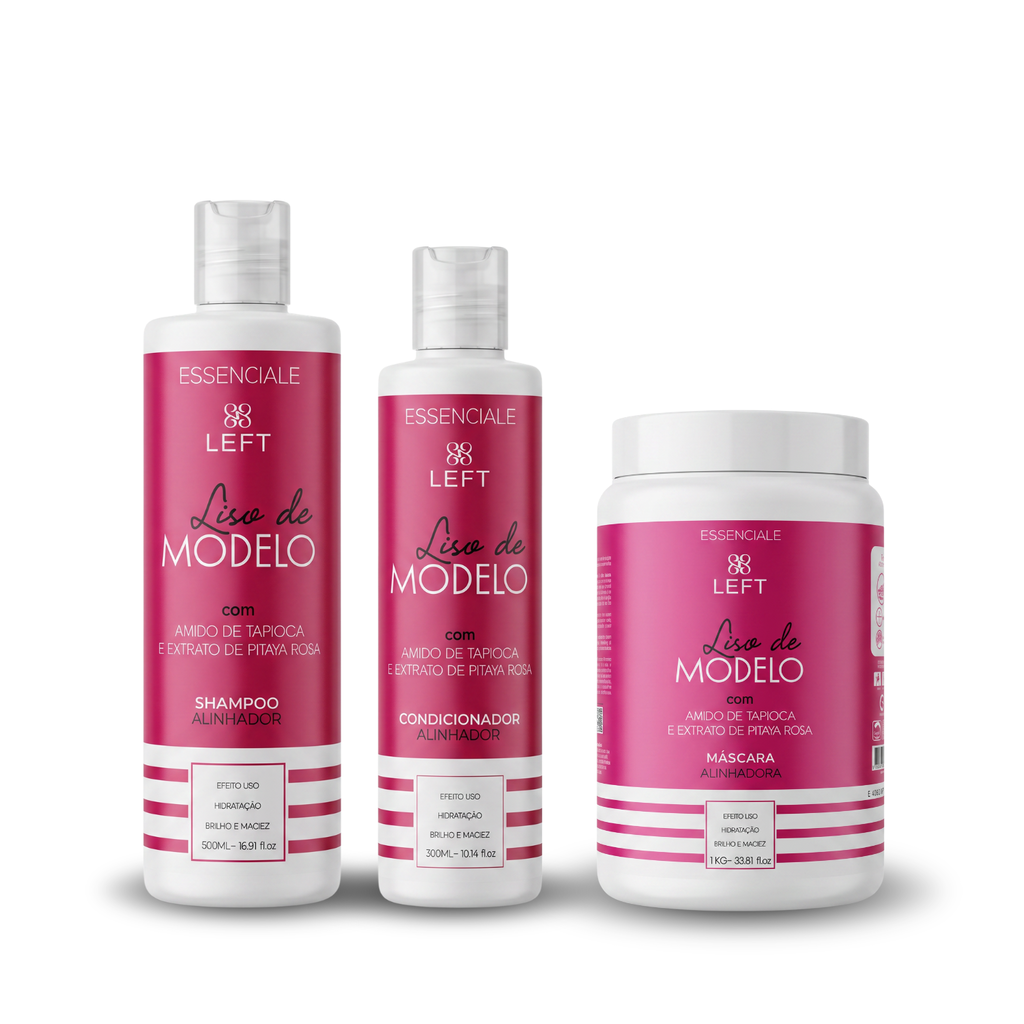 Mini Pack de Tratamento Liso de Modelo Essenciale (3 itens)