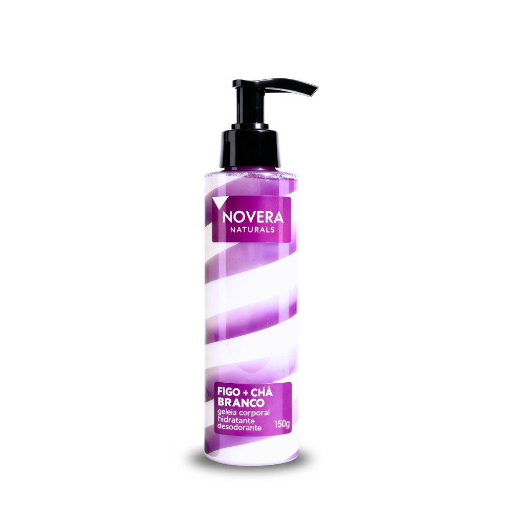 Geleia Corporal Hidratante Figo + Chá Branco 150g - Novera