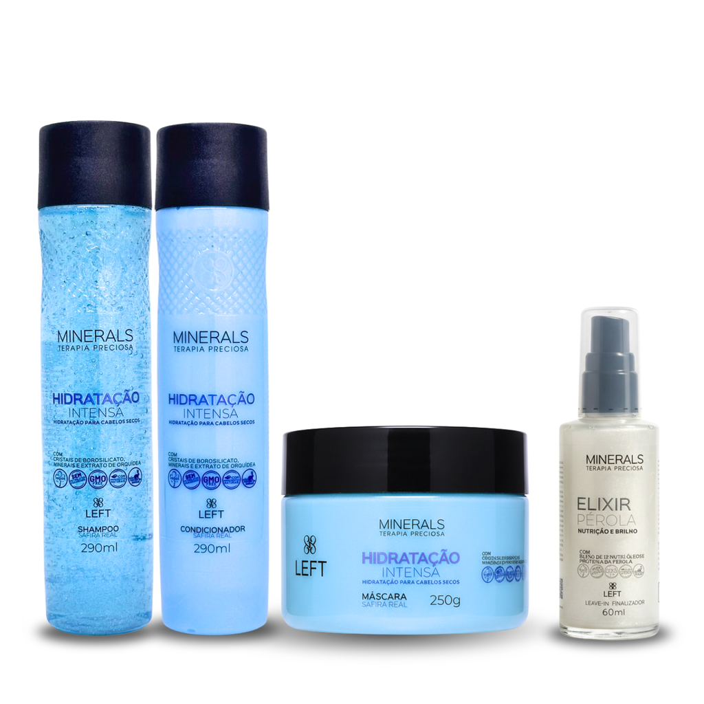 Kit Minerals Safira Real Hidratação Intensa c/ 4 Produtos + Brinde