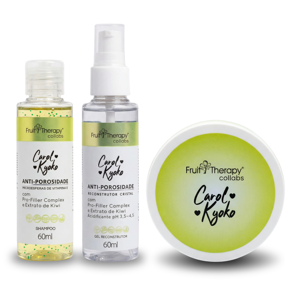 Kit Mini Carol Kyoko Anti-Porosidade (kit mini c/ 3 Produtos)