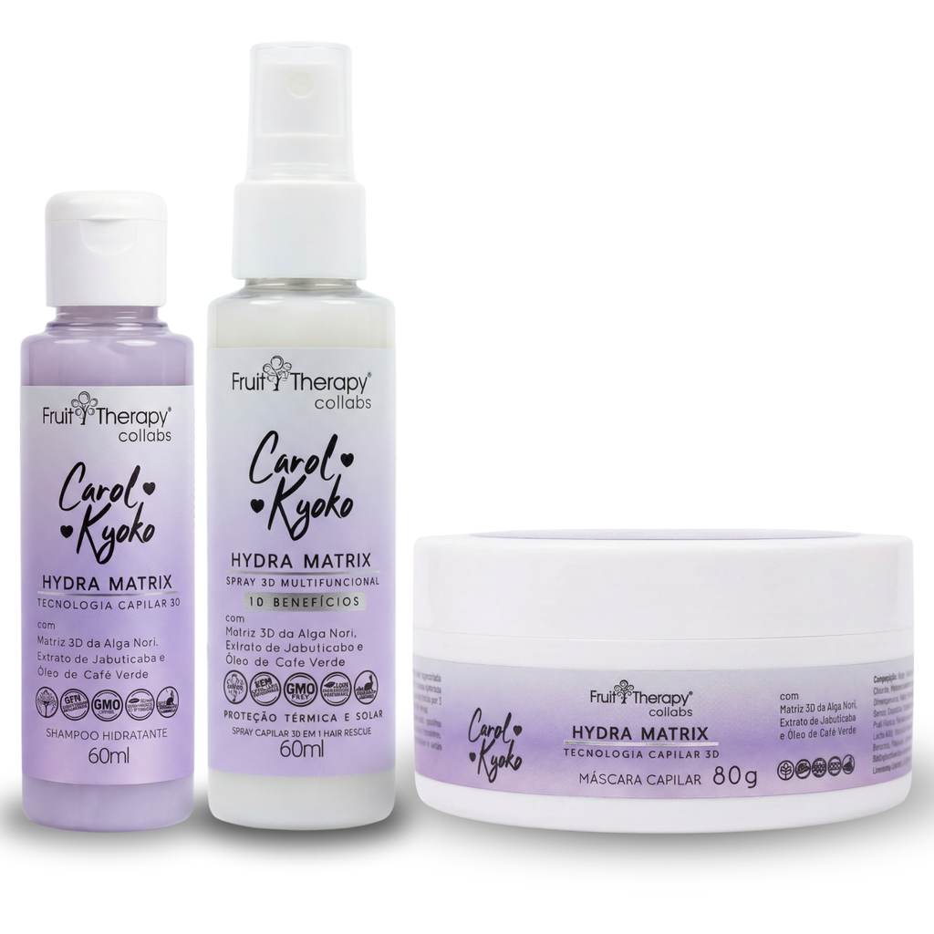 Kit Mini Hydra Matrix Carol Kyoko - kit mini c/ 3 produtos