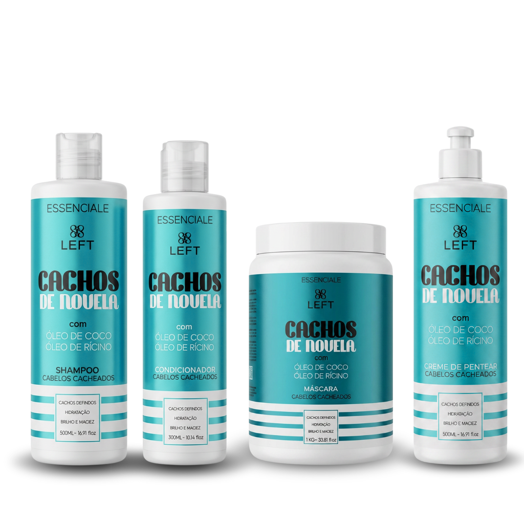 Mini Pack Nutritivo Capilar Cachos De Novela Essenciale (4 itens)