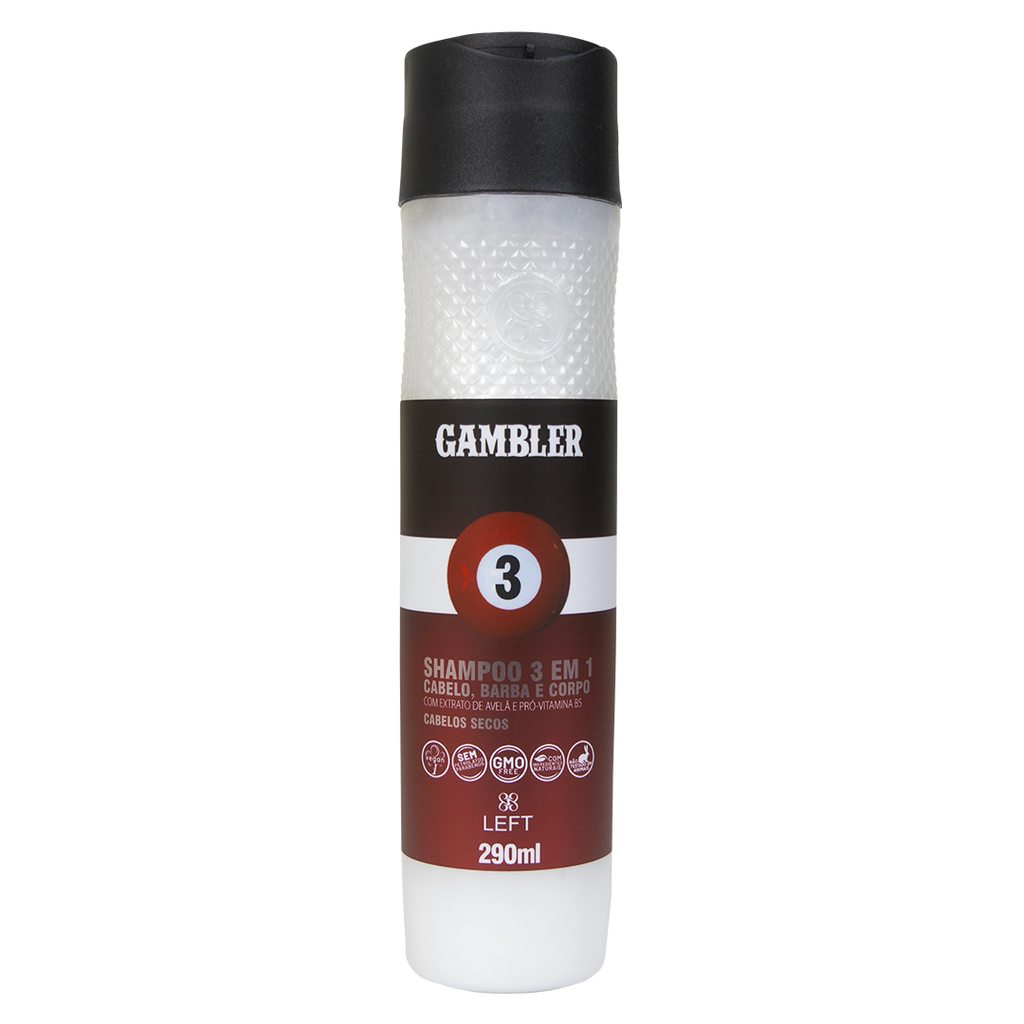 Shampoo Bola 3 Cabelos Secos - 3 Em 1 - 290ml