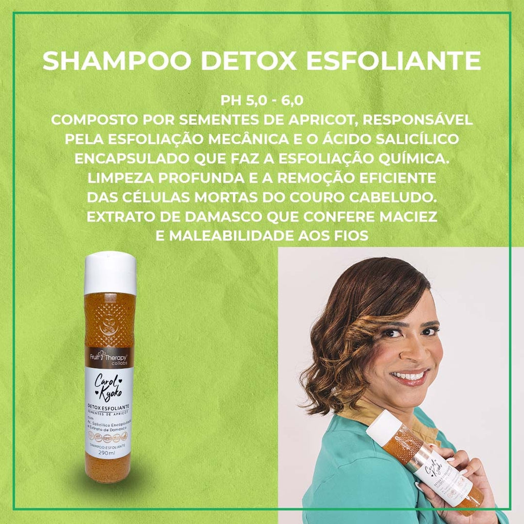 Kit Anti-Porosidade 4 itens+ Detox Esfoliante | Fruit Therapy Collabs Carol Kyoko