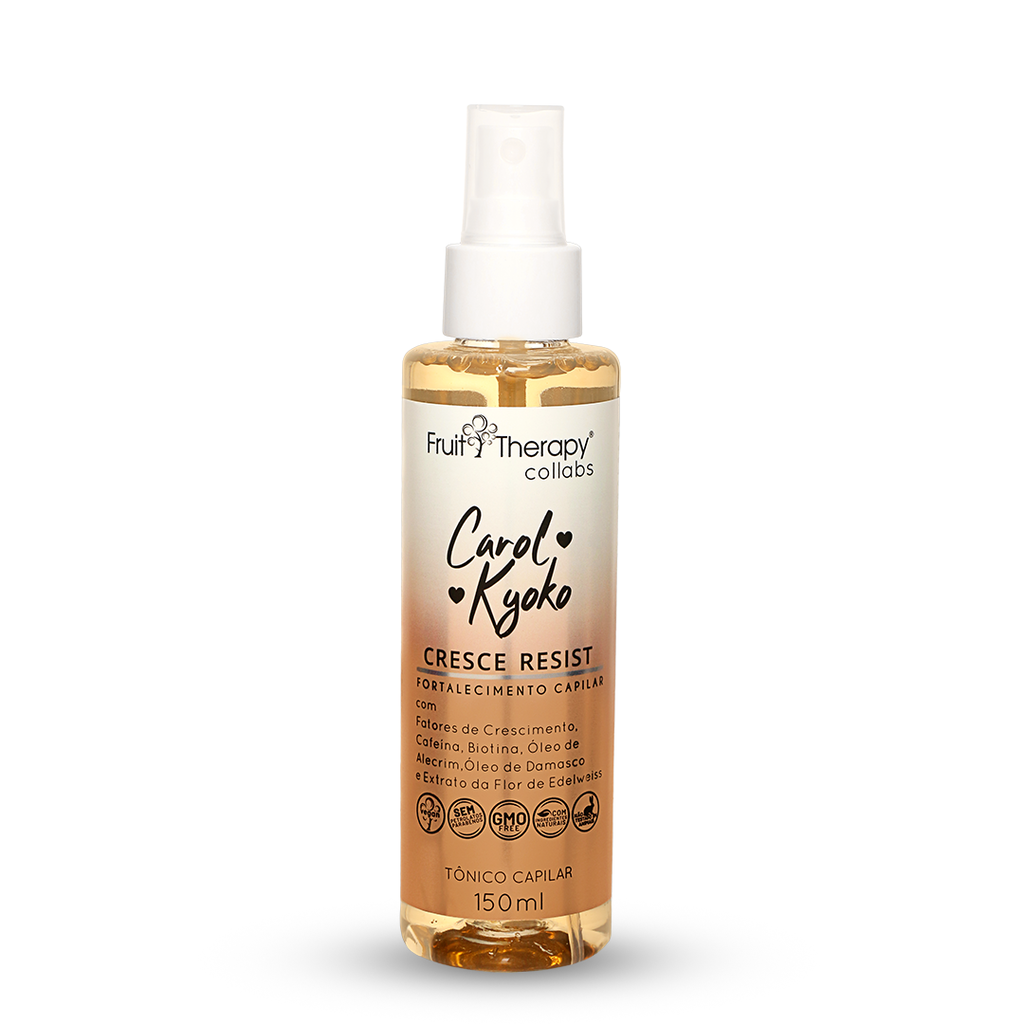 Kit Cresce Resist  c/ 5 itens + Shampoo Detox Esfoliante  | Fruit Therapy Collabs Carol Kyoko