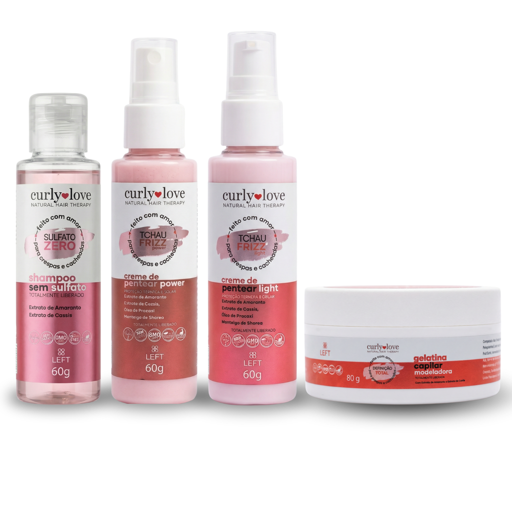Kit Mini Completo | Curly Love - c/4 Itens