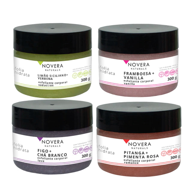 Kit Novera Natural 4 Esfoliantes 300g