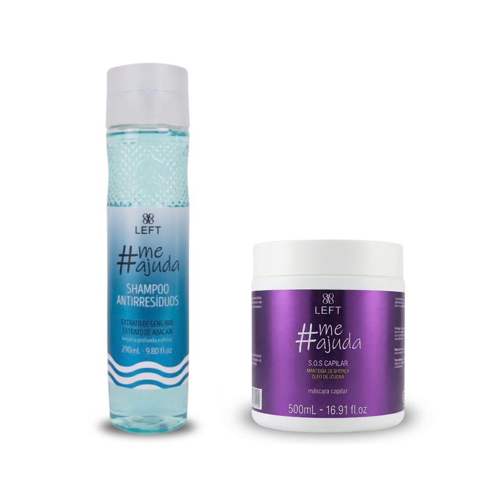 Recuperação Capilar #MeAjuda - Shampoo Antirresíduos 290mL + Máscara SOS Recuperação 500mL