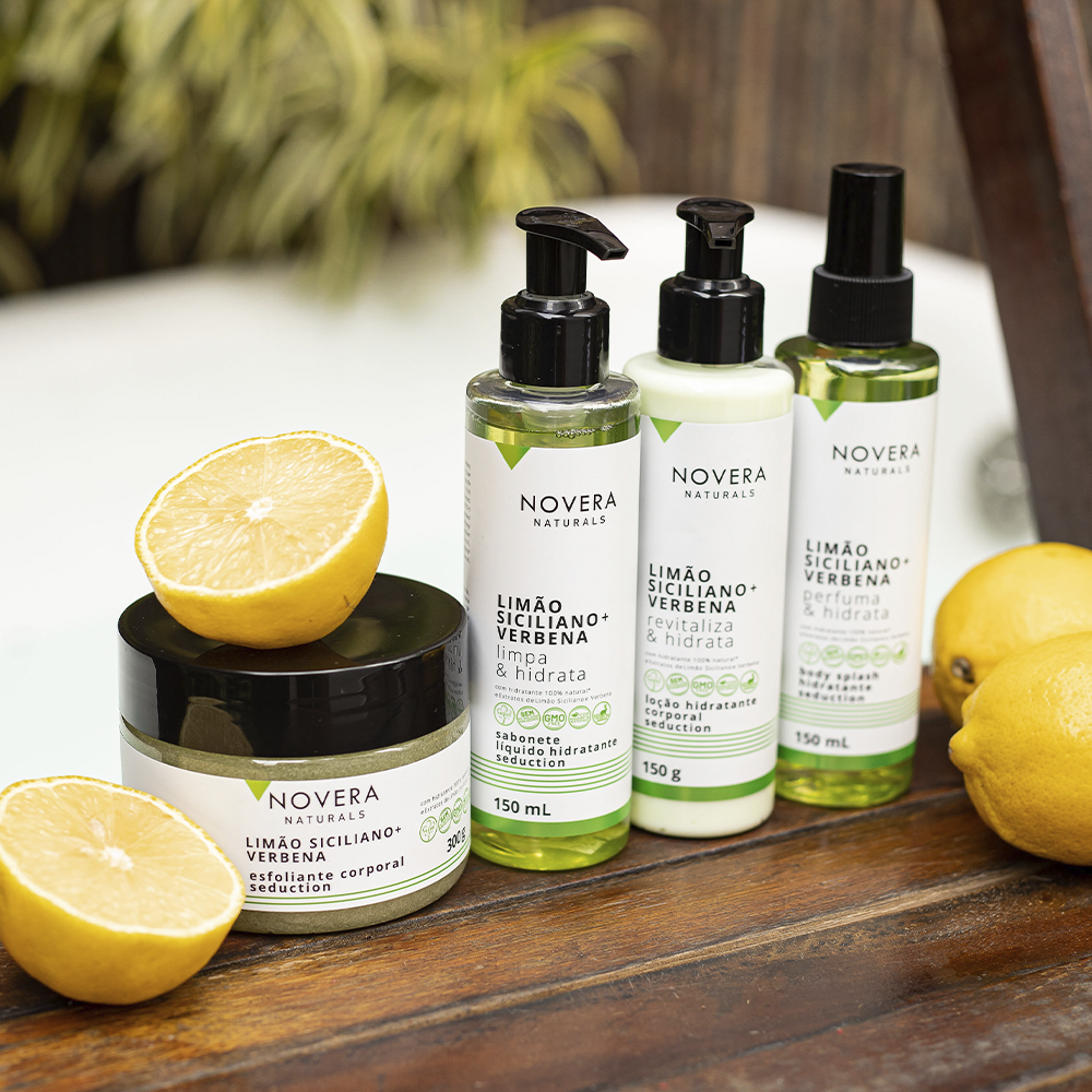 Kit Corporal Novera Naturals Limão Siciliano + Verbena - 4 itens