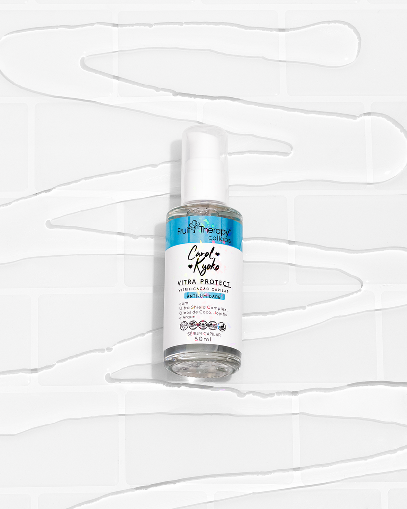 Kit Vitra Protect  c/ 4 itens + Shampoo Detox Esfoliante 290ml  | Fruit Therapy Collabs Carol Kyoko