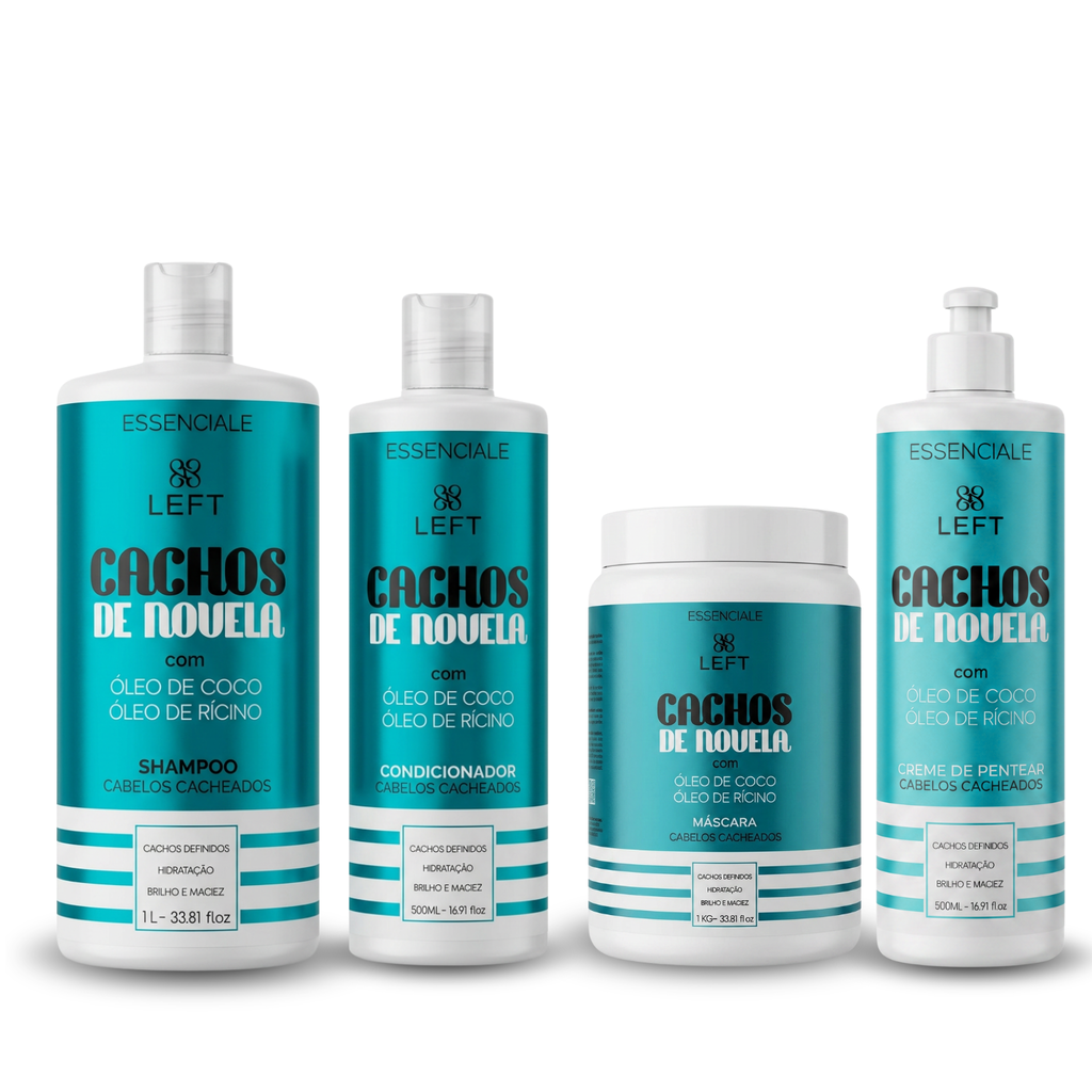 Kit Nutritivo Capilar Cachos De Novela Essenciale (4 itens)
