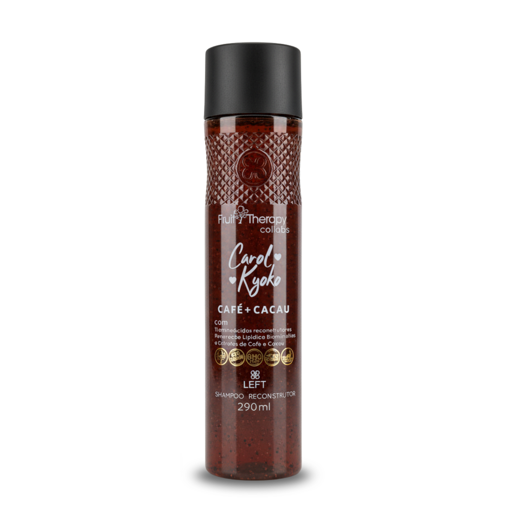 Kit Capilar Café + Cacau Reconstrutor (4 itens) - Carol Kyoko + Necessaire exclusiva
