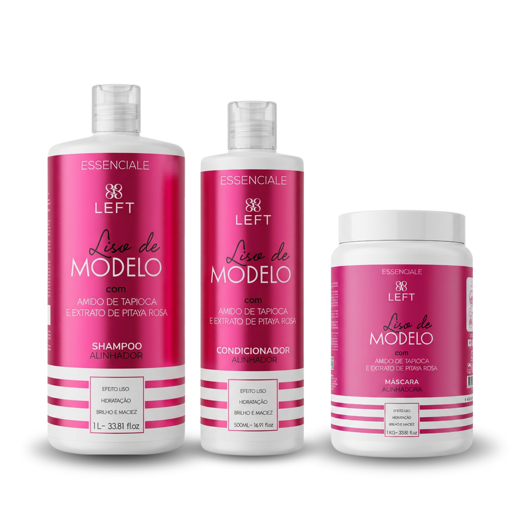Kit de Tratamento Liso de Modelo Essenciale (3 itens)