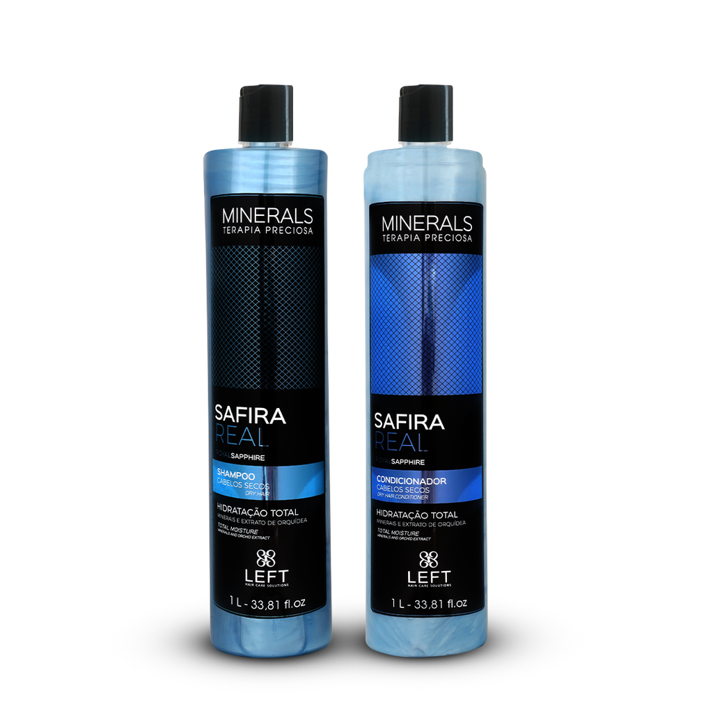 Kit Shampoo + Condicionador Minerals Safira Real 2x1L Cabelos Secos ou Ressecados