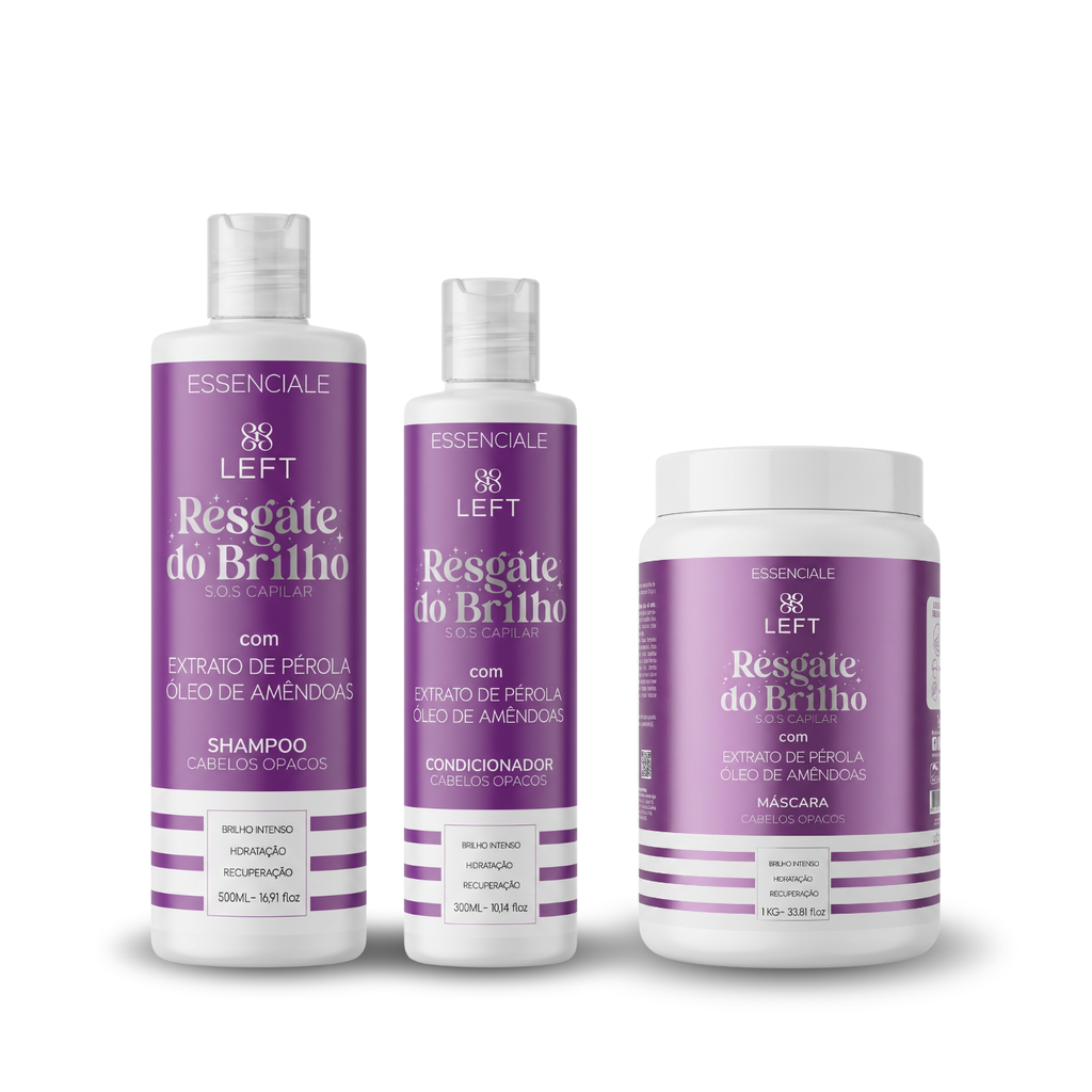Kit Mini Pack Essenciale Resgate do Brilho c/ 3 Produtos