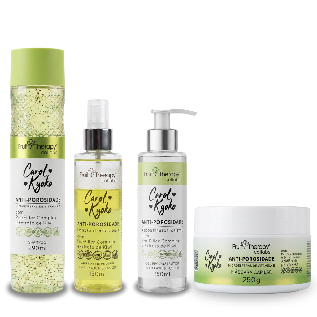 Kit Anti-Porosidade 4 itens | Fruit Therapy Collabs Carol Kyoko