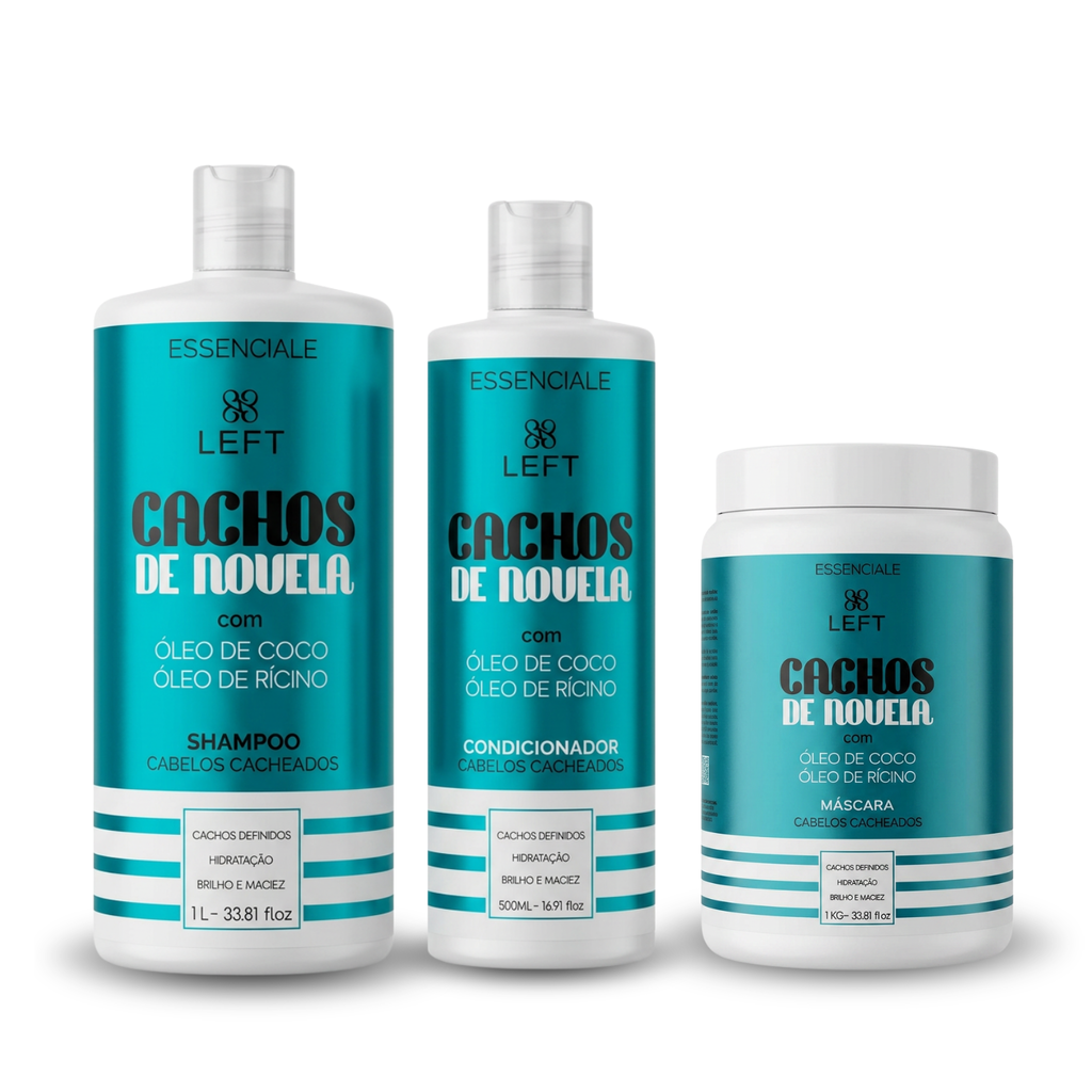 Kit de Tratamento Cachos de Novela Essenciale (3 itens)