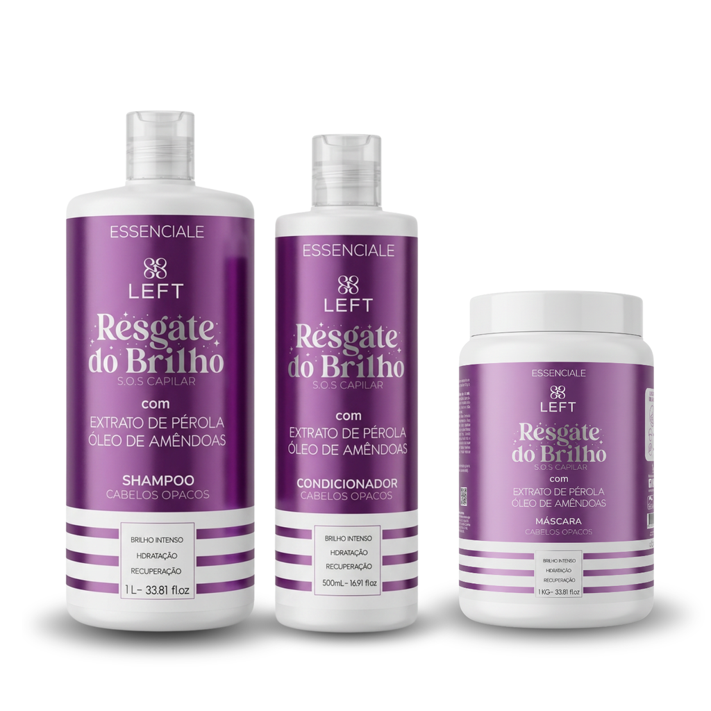 Kit Pack Essenciale Resgate do Brilho c/ 3 Produtos
