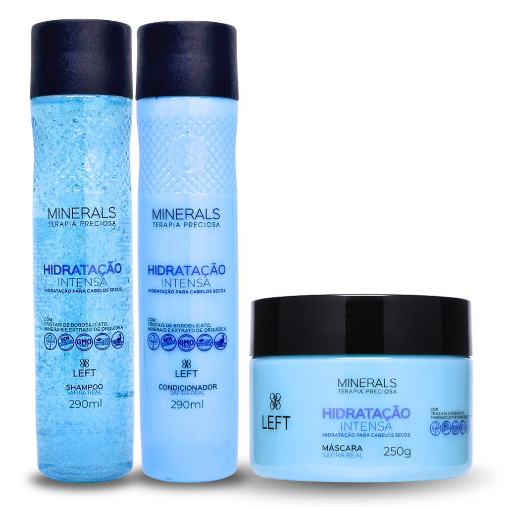 Kit Minerals Hidratação Intensa Safira Real (3 itens)
