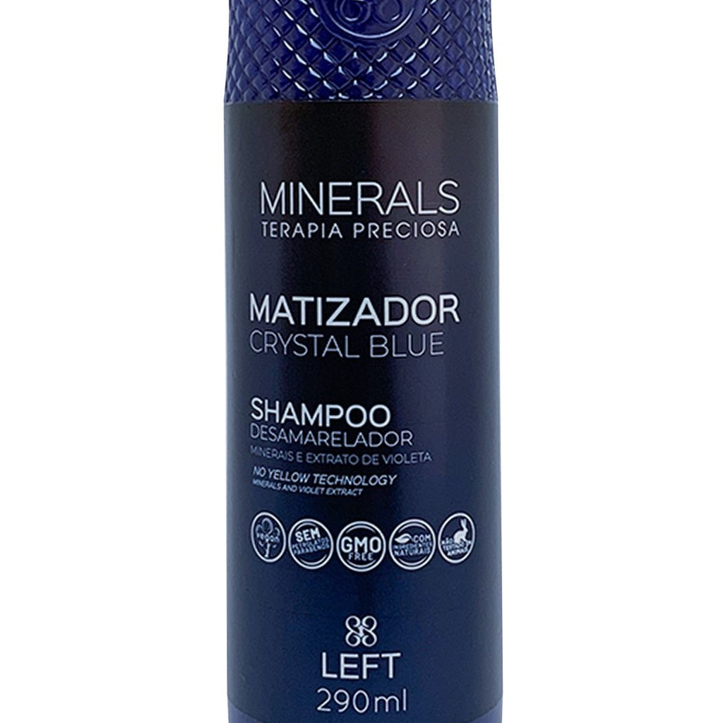 Kit Matizador Crystal Blue | Minerals Shampoo 290ml + Máscara 250g
