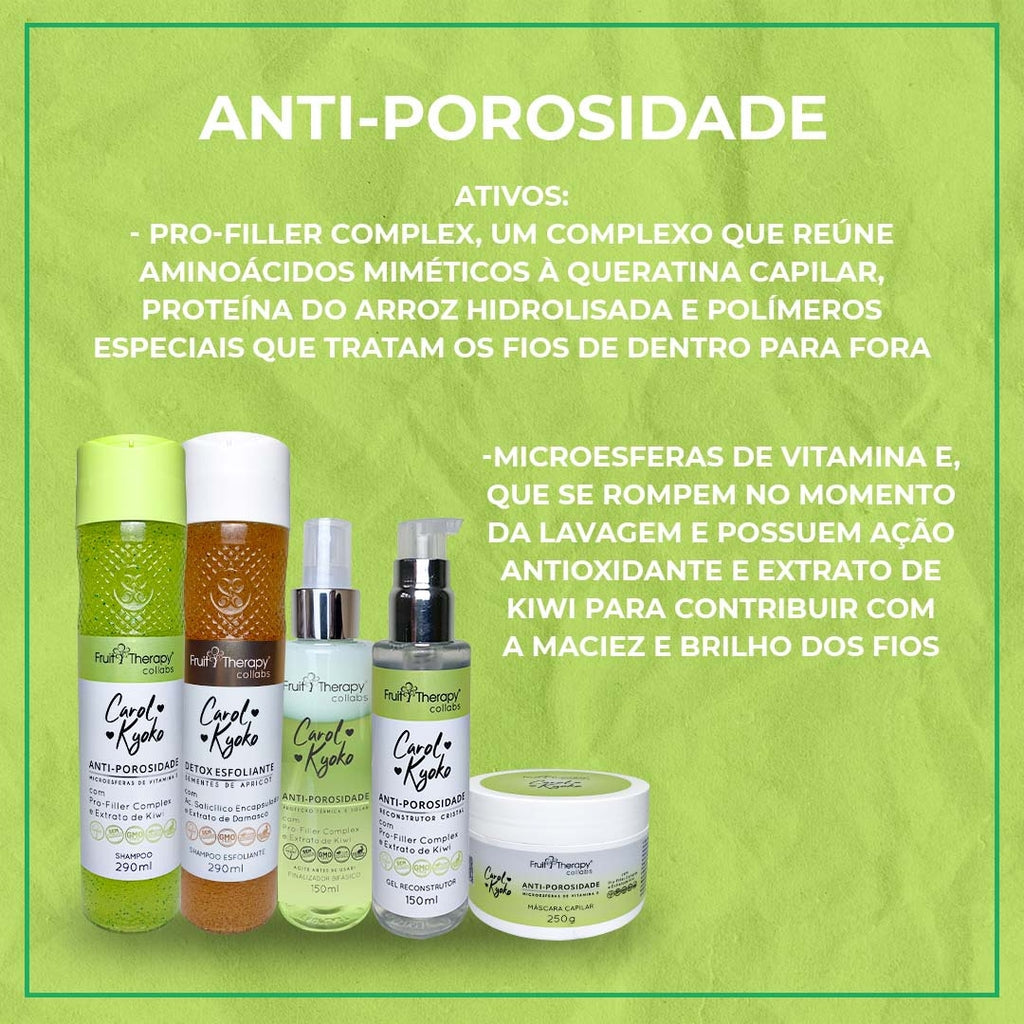 Gel Reconstrutor + Finalizador Bifásico Anti-Porosidade | Fruit Therapy Collabs Carol Kyoko