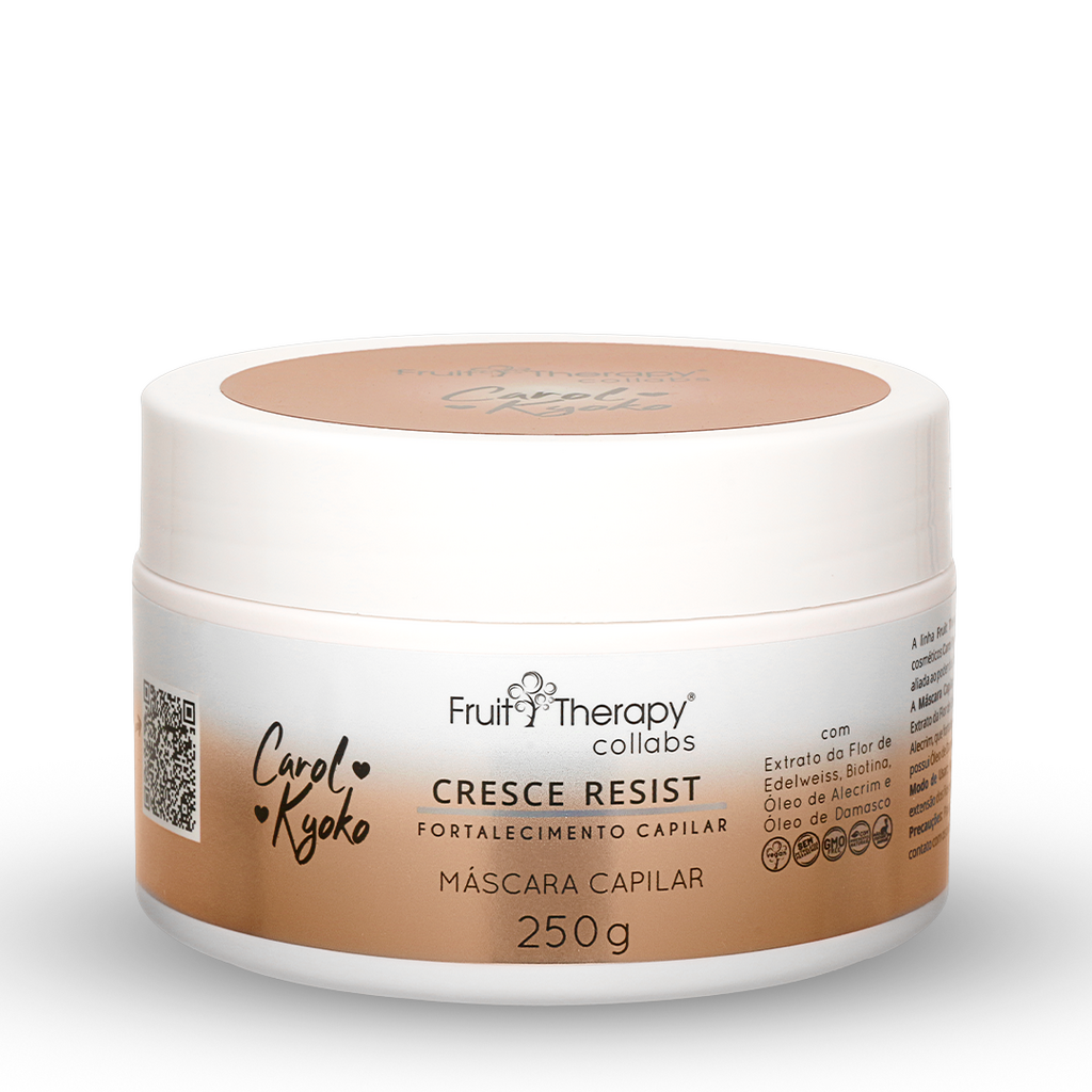 Kit Cresce Resist  c/ 5 itens + Shampoo Detox Esfoliante  | Fruit Therapy Collabs Carol Kyoko
