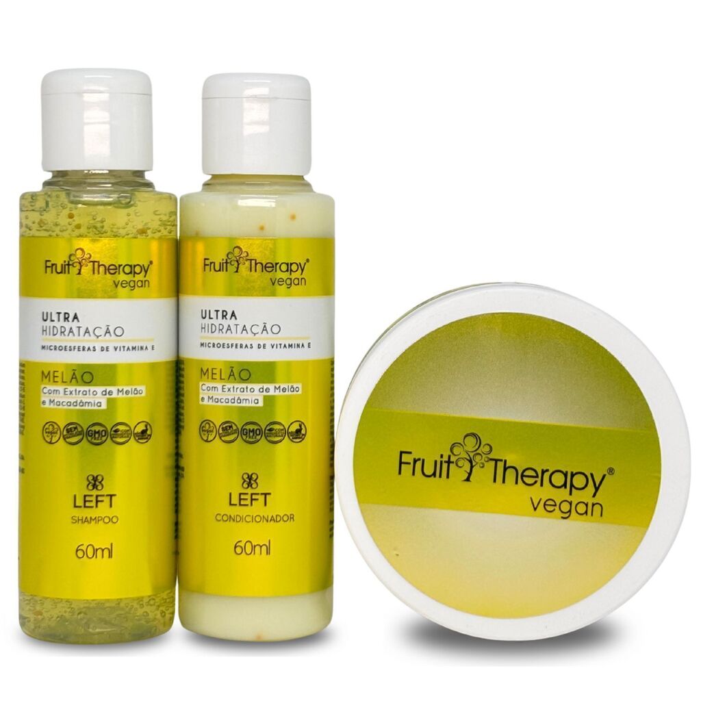 Kit Mini Fruit Therapy Melão Ultra Hidratação c/ 3 Produtos