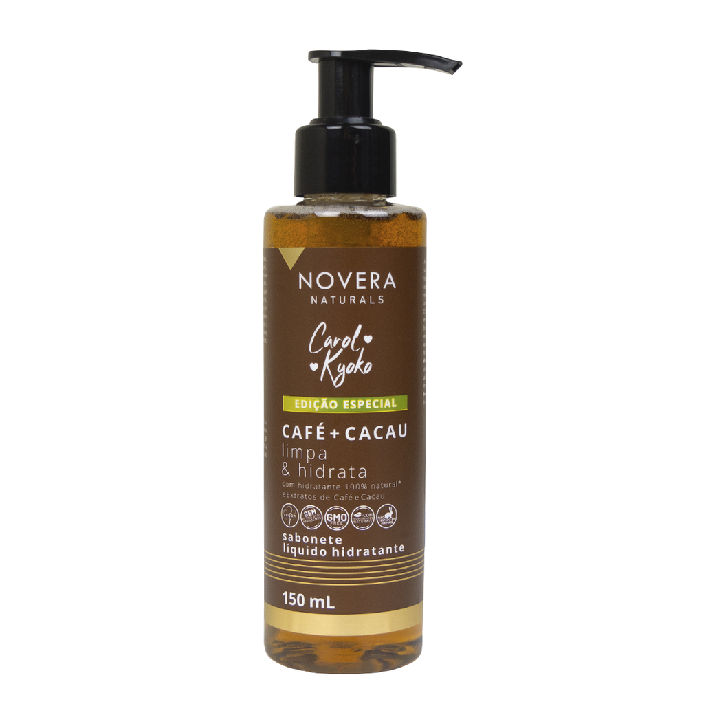 Sabonete Líquido hidratante Café + Cacau Carol Kyoko 150 ml