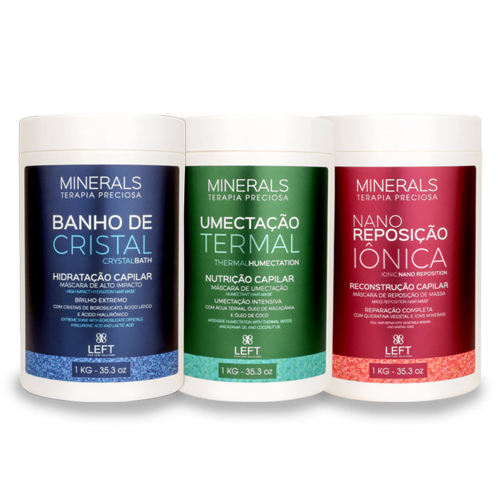 Cronograma Capilar Precioso PRO Máscaras Minerals (3x1kg)