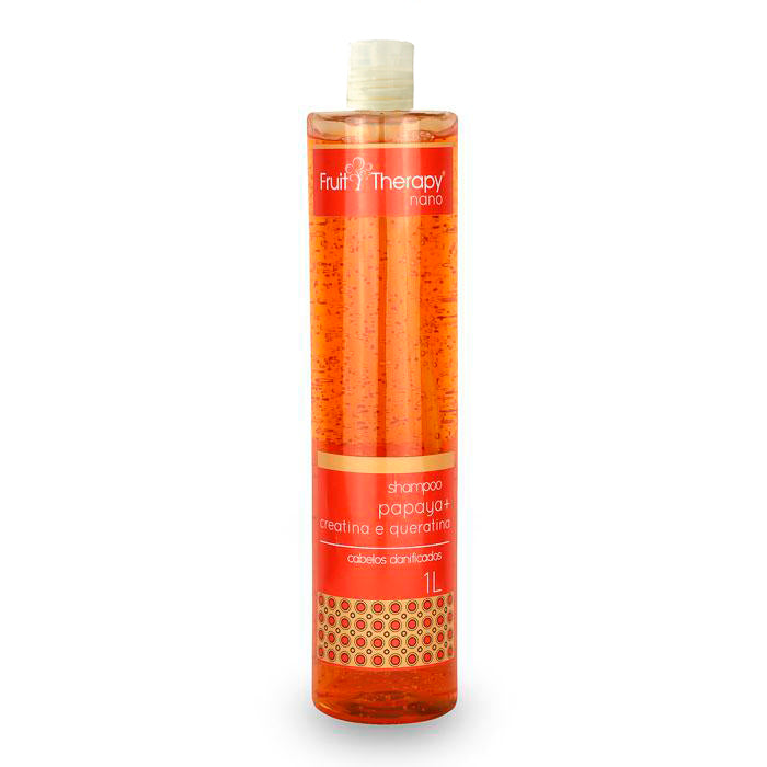 Kit Shampoo + Condicionador Papaya, Creatina e Queratina Fruit Therapy Nano 2x1L Cabelo Danificado