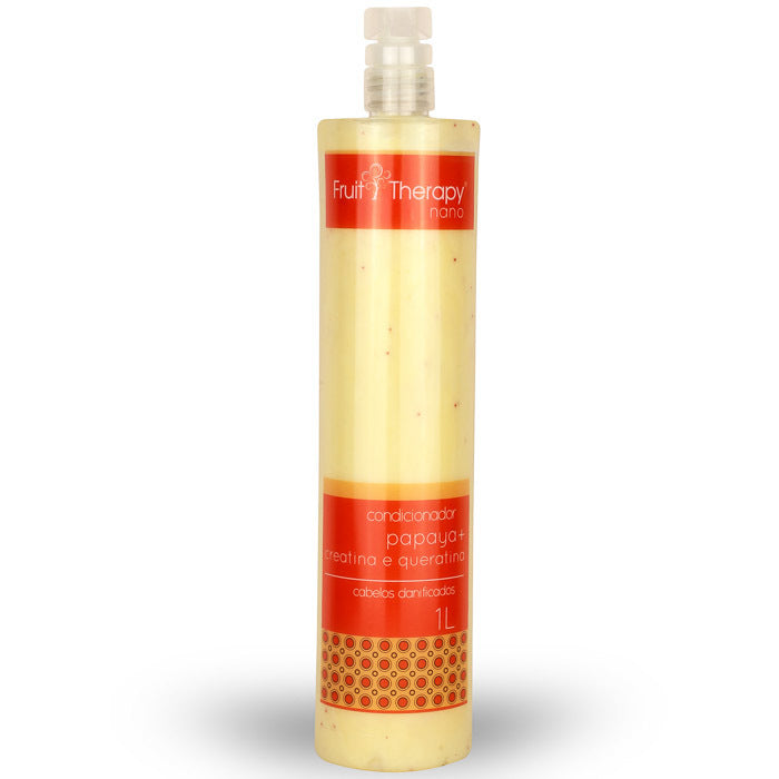Kit Shampoo + Condicionador Papaya, Creatina e Queratina Fruit Therapy Nano 2x1L Cabelo Danificado