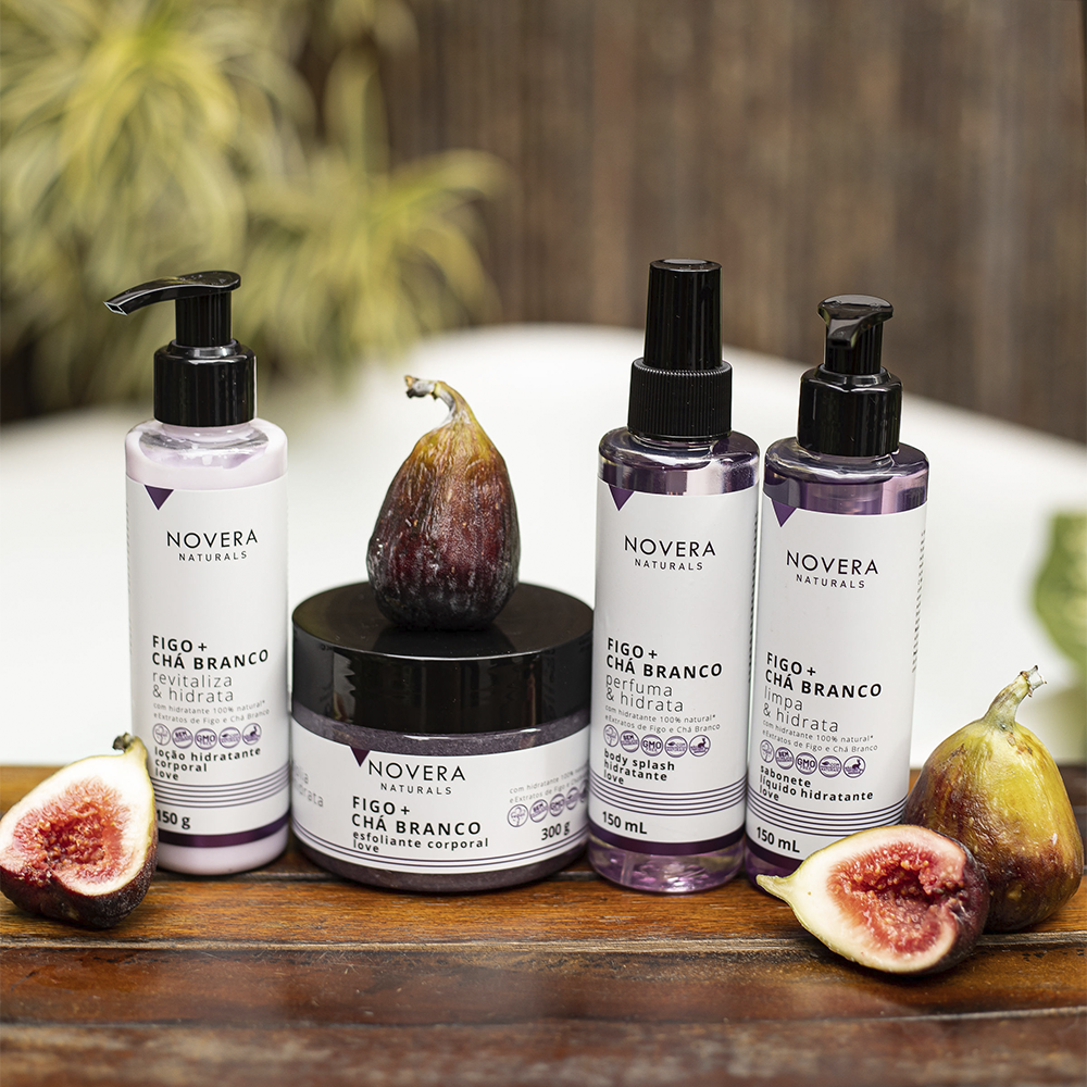 Kit Corporal Novera Naturals Figo + Chá Branco - 4 itens